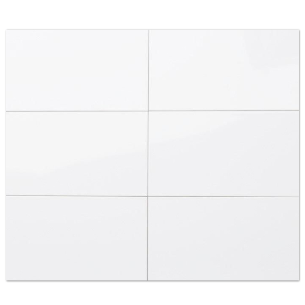 Kerabo Wandtegel Wit Mat 25x40cm